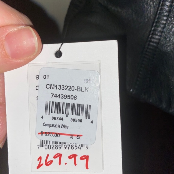 Calvin Klein Genuine Leather Jacket - Picture 5 of 7